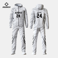 Ensemble de survêtements pour hommes Rigorer blanc, survêtement de jogging personnalisé, maillot de sport, survêtement pour un usage quotidien décontracté