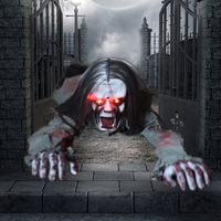 Accessoires d'Halloween animés Maison hantée Squelette Contrôle du son Rampant Zombie Fantôme d'Halloween Pas encore d'avis 1 commande