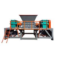 Dubbele As Shear Crusher Gebruikt Voor Grof Afval En Non-Ferro Huishoudelijk Afval Shredder Machine
