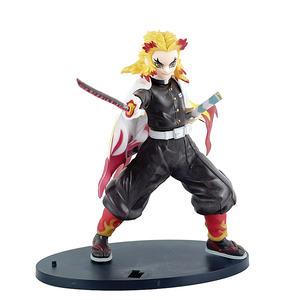 Figurine d'action en PVC de haute qualité Rengoku Kyoujurou 20 cm, modèle de collection <span class=keywords><strong>Ghost</strong></span> Slayer, jouet pour garçon, vente en gros - Product Image 1