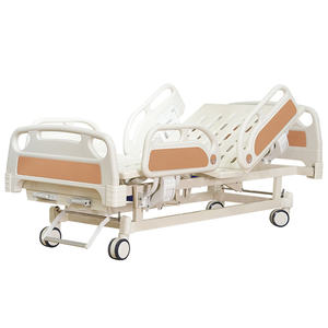 Tempat tidur rumah sakit medis dapat diatur dengan tiang infus plastik ABS & ZKSX-09 JUNDELI logam bersertifikasi CE untuk perawatan rumah sakit - Product Image 5