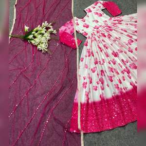 ชุดเดรส anarkali สไตล์ pakistan ดีไซน์ใหม่สไตล์บอลลีวูดพร้อมชุดคูทิสแฟนซีสำหรับสุภาพสตรี - Product Image 1