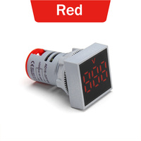 AD16-22FSVA Pengukur Tegangan Digital LED, Pengukur Tegangan Digital LED 22Mm AC 12-500V Penguji Tegangan Panel Persegi