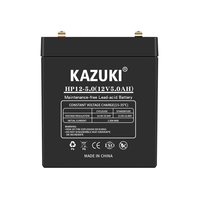 Baterai UPS Asam Timbal Tertutup Isi Ulang 12V5Ah Berkualitas Baik Harga Pabrik KAZUKI untuk Penyimpanan Energi Peralatan Rumah Tangga