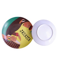 Nouvelle tasse à thé en céramique personnalisée de la Jamaïque, mug à café, impression d'illustration, souvenir de voyage, assiette en céramique
