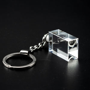Llaveros de cristal en forma de rectángulo K9, cristal personalizado, logo 3d, impresión uv, Led, barato, venta al por mayor - Product Image 2