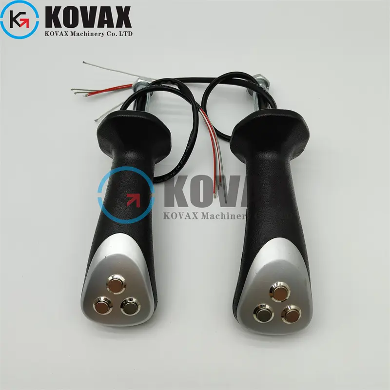 Excavator Spare Parts Manipulation Handle / Joystick Handle With 3 Buttons