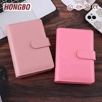 Carpeta de Cuaderno de Cuero Suave A6, Carpeta Planificadora de Presupuesto, 12 Hojas de Presupuesto, 2 Categorías, Etiqueta Adhesiva para Cartas