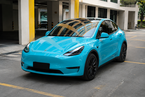 Vinilo Autoadhesivo con Efecto de Cambio de Color, Color Azul Miami, PET de Alto Brillo, Autoregenerable, Antiarañazos, para Envoltura de Automóviles - Product Image 2