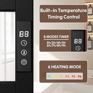 Không thấm nước treo tường điện nước nóng phòng tắm khăn Rack với thời gian điều khiển nhiệt độ ủ nước nóng khăn ấm giá - Product Image 3