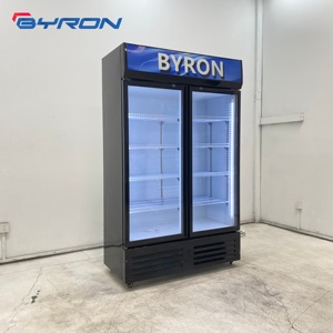 ตู้แช่เครื่องดื่มแบบประตูเดียวแนวตั้ง Byron ระบบทำความเย็นแบบ Direct Cooling ตู้แช่เครื่องดื่มเชิงพาณิชย์ ไฟ LED ด้านใน ชั้นวางของ 4 ชั้น LC - Product Image 5