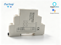 Módulo Eléctrico Inteligente WiFi Zigbee de 2 Canales para Riel DIN, Interruptor Regulador de Intensidad de 2 Grupos para Automatización de Iluminación del Hogar