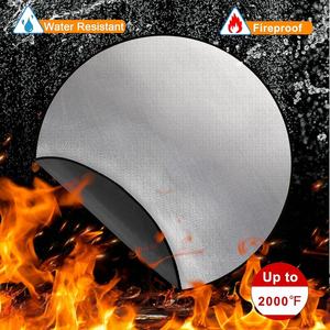 Couverture de haute qualité Bbq BBQ Camping rond 36 pouces enduit de silicone tapis de foyer tapis de patio Bbq Grill tapis de sol couverture de gril - Product Image 3