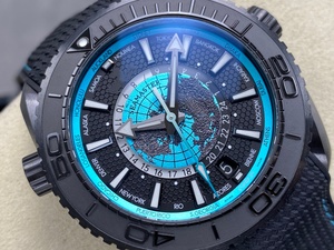 Reloj mecánico Worldtimer resistente al agua de súper calidad, 45,5 mm, movimiento VS factory 8938, reloj GMT de cerámica negra - Product Image 6