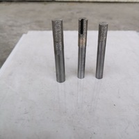 Fraise diamantée CNC pour pierre, graveur CNC, vente, tige de 6/8/10 mm, fraise à bout en étain, fraisage du granit, frittage du granit