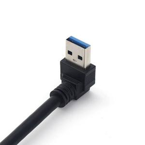 90 Degree Right Angle USB 3.0 Extension Cable 5Gps Data Sync USB 3.0 Male to Female <b>Adapter</b> Cord Extension Cable - Product Image 2