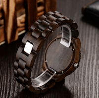Jam Tangan Kayu Mewah Kualitas Tinggi Jam Tangan Gerakan Kronograf Jepang Jam Tangan Kayu Bambu Walnut Pria Kustom