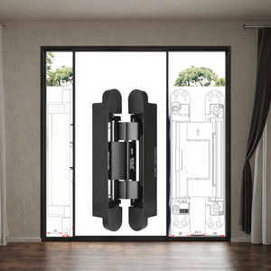 Bisagra Moderna Oculta de Aluminio 2D para Puerta, Capacidad de 50 kg, Cierre Suave, Bisagras para Ventana, Colores de Moda, para Dormitorio, Cocina, Entrada, Exterior - Product Image 3