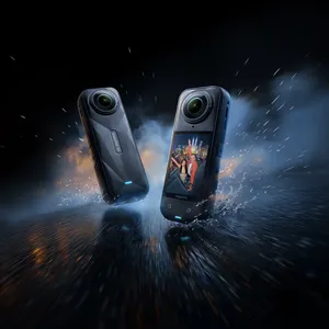 Caméra d'action Insta360 360, nouvelle version 2025, lentilles interchangeables, triple IA, qualité supérieure en basse lumière, autonomie de 185 minutes, Insta360 360 - Product Image 1