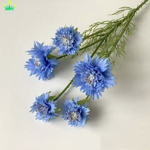 <span class=keywords><strong>Fiori</strong></span> di <span class=keywords><strong>fiordaliso</strong></span> artificiali rami <span class=keywords><strong>fiori</strong></span> di seta lungo stelo Flora per vasi alti casa matrimonio Flora disposizione caduta decorazione - Product Image 2