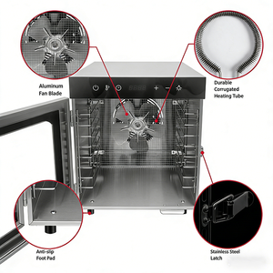 Deshidratador de Alimentos de Acero Inoxidable de Primera Calidad con 10 Bandejas y 1000W, con Control de Temperatura Ajustable para Secado de Alimentos en el Hogar - Product Image 4