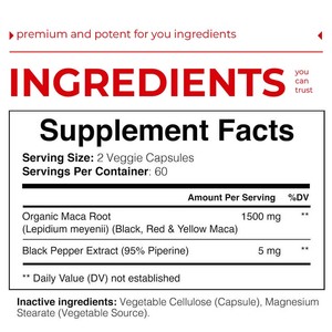 Erkekler ve kadınlar için OEM ve ODM toptan Maca kök tozu kapsül denge hormonu seviye sağlık diyet takviyesi sert kapsül - Product Image 3