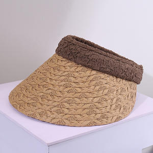 Cappello da Sole Senza Cappuccio <span class=keywords><strong>in</strong></span> Paglia per Donne con Fascia Elastica Regolabile per Protezione e Stile all'Aperto, Perfetto per l'Estate e la Spiaggia - Product Image 2