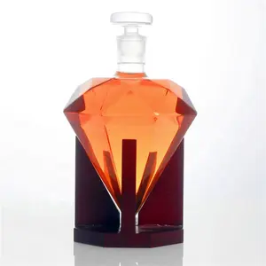 Bouteille en verre haute bouteille en verre silex avec bouteille liège bouteille de liqueur 750 ml 200 ml