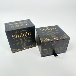 Luxury Custom Logo Rigid <b>Pull</b> Out Sliding <b>Drawer</b> Gift Box Embossed UV Coated Sponge Foam Insert for Perfume Cream Jar Packaging - Product Image 1