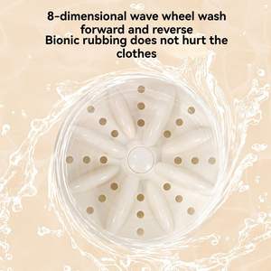 Nouvelle machine à laver mini 12V multicolore durable à double tambour pour sous-vêtements et chaussettes – Seau de lavage très populaire - Product Image 5