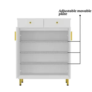 クラシックルック靴キャビネットコンパクトでデザインの良い靴収納キャビネット - Product Image 4