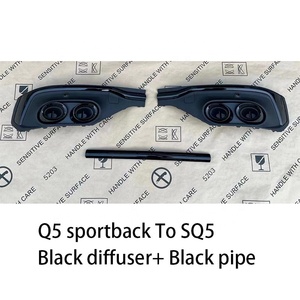<span class=keywords><strong>Q5</strong></span> <span class=keywords><strong>SportBack</strong></span> Refit et mise à niveau SQ5 Diffuseur arrière et tuyau d'échappement SQ5 4 Out Style Rear Black Lip Pipe pour <span class=keywords><strong>Audi</strong></span> 2021 2022 <span class=keywords><strong>2023</strong></span> - Product Image 3
