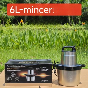 Hachoir à viande électrique King Style 8L en acier inoxydable, mixeur alimentaire multifonction avec moteur en cuivre - Product Image 4
