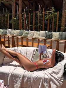 Ensemble <span class=keywords><strong>de</strong></span> bikini en mousseline <span class=keywords><strong>de</strong></span> soie rouge à pois sexy pour femmes 2025, style <span class=keywords><strong>vintage</strong></span> avec bordure en dentelle et tissage pour la plage et les fêtes à la piscine - Product Image 3