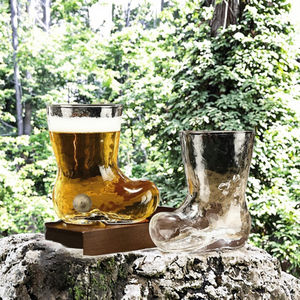 Caneca de Cerveja em Forma de Bota de Cristal Transparente, Design Clássico e Sustentável, Copo de Festa Fofo - Product Image 3