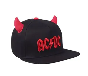 Benutzer definierte Stickerei 5 Panel Devil Horn Snapback Hut und Kappe