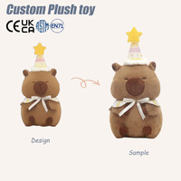 Peluche personnalisée Wombat Capybara 28 cm pour anniversaire, certifiée ASTM EN71 CPC, douce et agréable pour la peau, animal en peluche pour enfants
