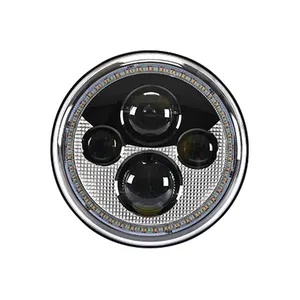 2024 7 Inch Off Road Blue Angel Halo LED Head Light Round Spot Light High Quality Best Price IP67 8000K