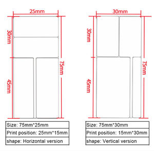لاصق ذات جودة عالية تسميات رخيصة للطباعة تسميات المجوهرات للطابعات الحرارية - Product Image 2