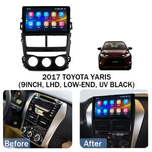Cadre d'autoradio DVD pour <span class=keywords><strong>TOYOTA</strong></span> YARIS LHD 2017, écran tactile 9,7 pouces, panneau de navigation, cadre radio, autoradio Android, façade - Product Image 4