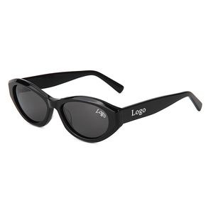 Lunettes de soleil œil de chat tendance, ovales, vente en gros, personnalisables avec logo, vintage, en acétate pour hommes, modèle 2026 - Product Image 1