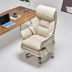 Fauteuil inclinable et pivotant en cuir pour salon, idéal pour petits appartements - Modèle C&S001 Hig - Product Image 5