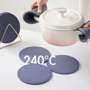 Hot Sale Siliconen Isolerende Anti-Scald Tafel Mat Coaster Kom Pot Houder Siliconen Trivet Mat Voor Thuis