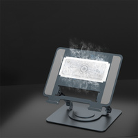 Soporte Ergonómico para Laptop con Enfriamiento por Semiconductor, Giratorio 360°, Ajustable en Altura, de Aluminio, para Escritorio