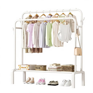 Metal Clothes Hanger With Connector Hooks For Multi Layer Hanging And Space Saving Solutions Hangers - Product Image 3