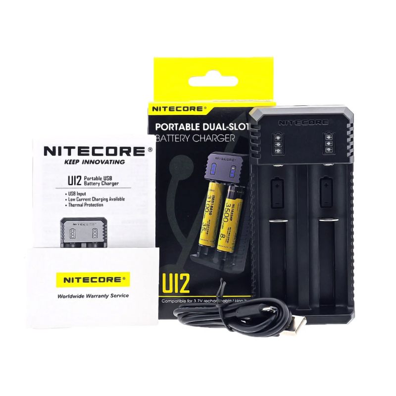High Quality Nite Core UI2 Dual-Slot Intelligent Lithium-ion Battery USB  Charger for 18650,18350,20700,21700,14500,16340 Etc| Alibaba.com