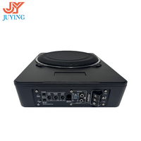 Subwoofer actif mono pour voiture 8 pouces 120W RMS, entièrement en aluminium, sous siège, 12V DC, bobine simple, apparence personnalisée, vente directe d'usine