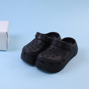 Sabots à plateforme pour femmes, kaki, blanc, noir, épaisseur moyenne, talon de 3 cm, confortables, bout fermé, chaussures de plage d'été, à porter en toutes saisons - Product Image 2