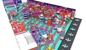<span class=keywords><strong>Centro</strong></span> de juegos para niños, equipo de juego suave, equipo de patio interior para niños con toboganes y piscinas de bolas para centros comerciales - Product Image 6