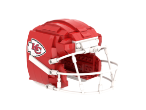 Casco de Ladrillos 3D MOC, Equipo de Fútbol, Juego de Bloques de Construcción Personalizados, Modelos de Plástico para Armar, Juguetes de Casco para Niños y Adultos - Product Image 4